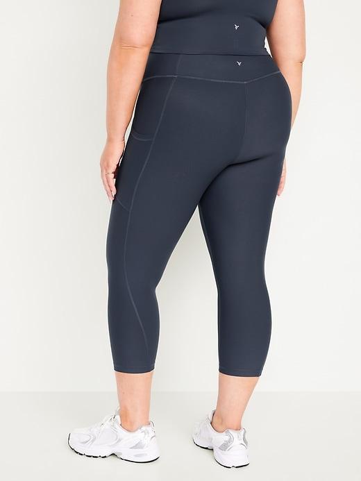 High-Waisted PowerSoft Crop Leggings Product Image