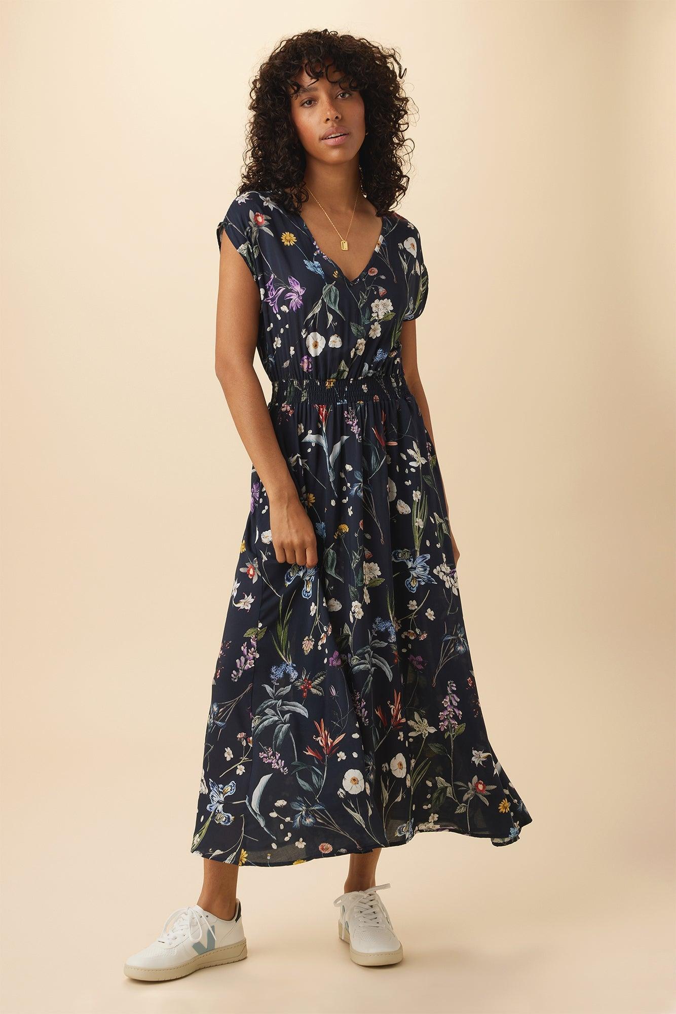 Sarla Ecovero Dress - Gemini Navy - ReAmour product image