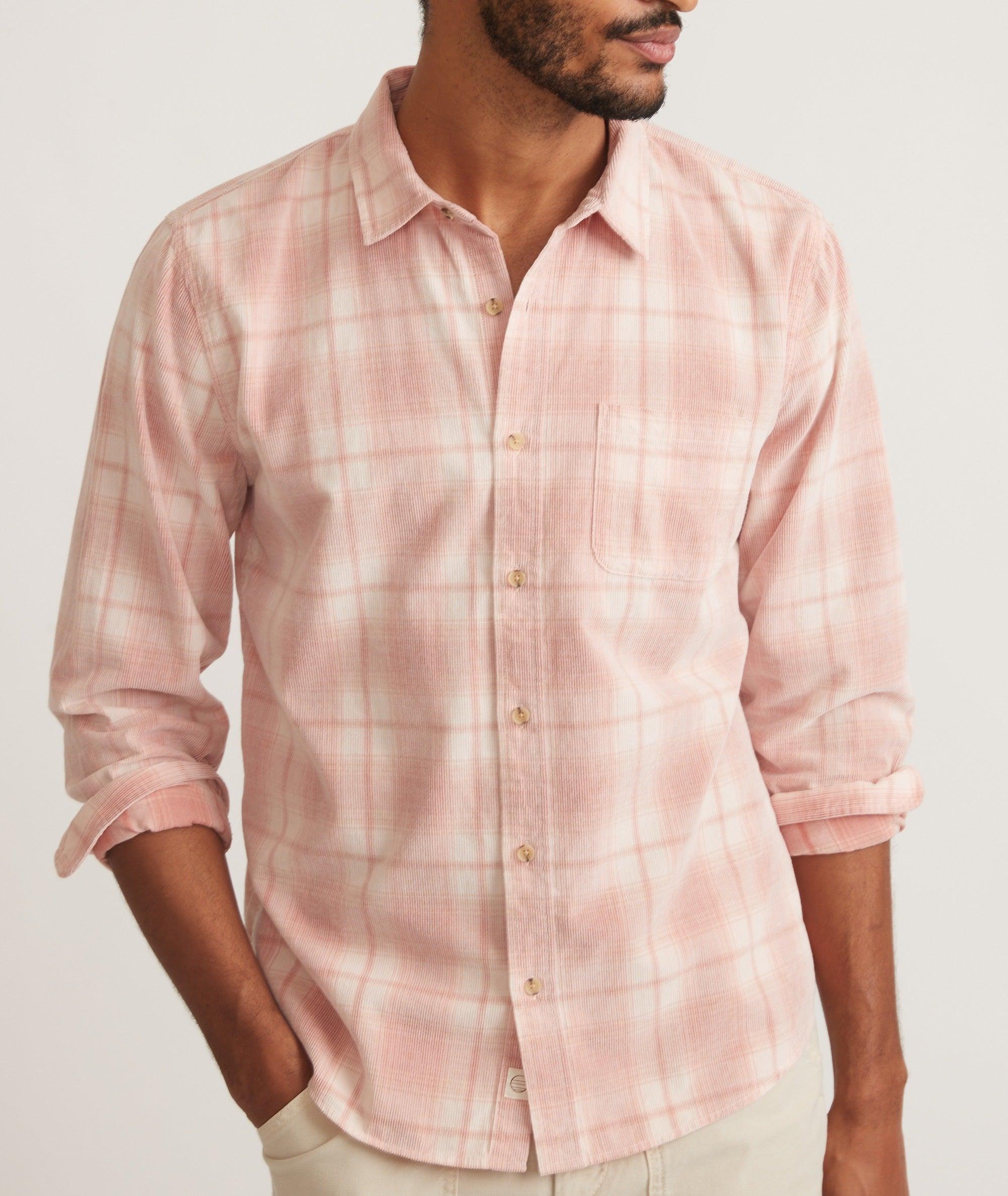 Lightweight Plaid Cord Shirt Product Image