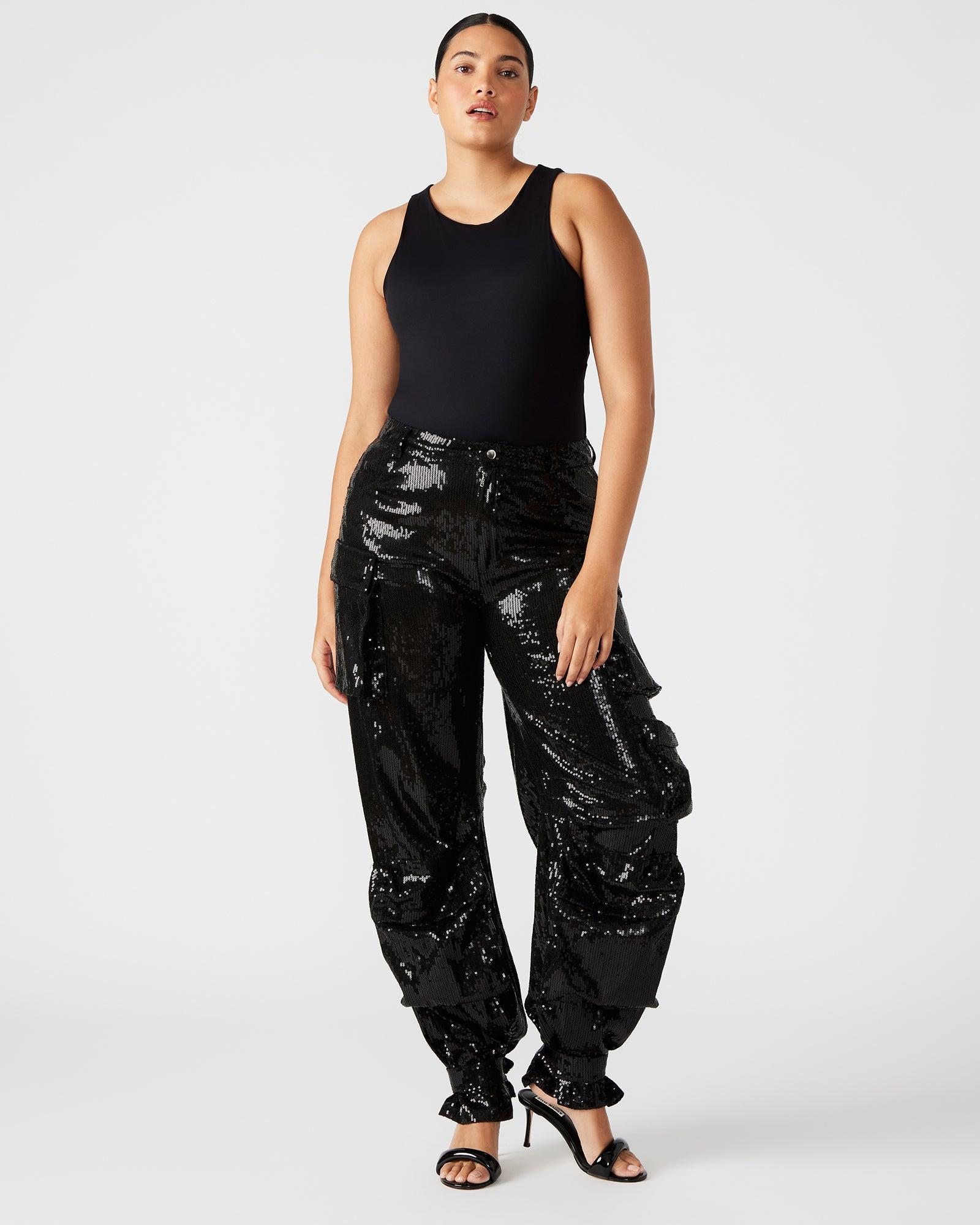 DUO SEQUIN PANT BLACK Female Product Image