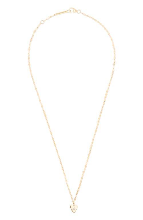 Lana Solo Mini Heart Diamond Pendant Necklace Product Image