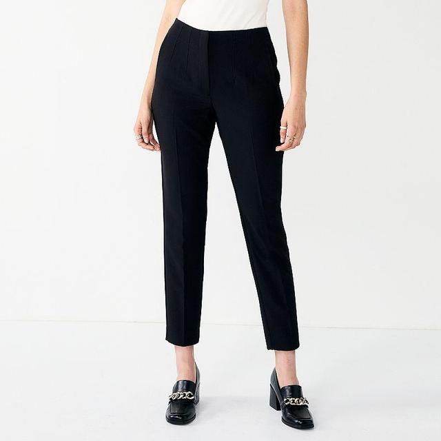 Womens Nine West High Rise Tapered Pants Product Image