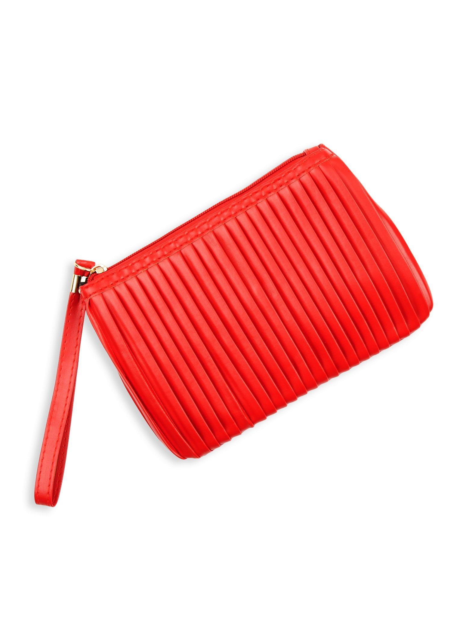 Pleated Clutch Wristlet Female Product Image