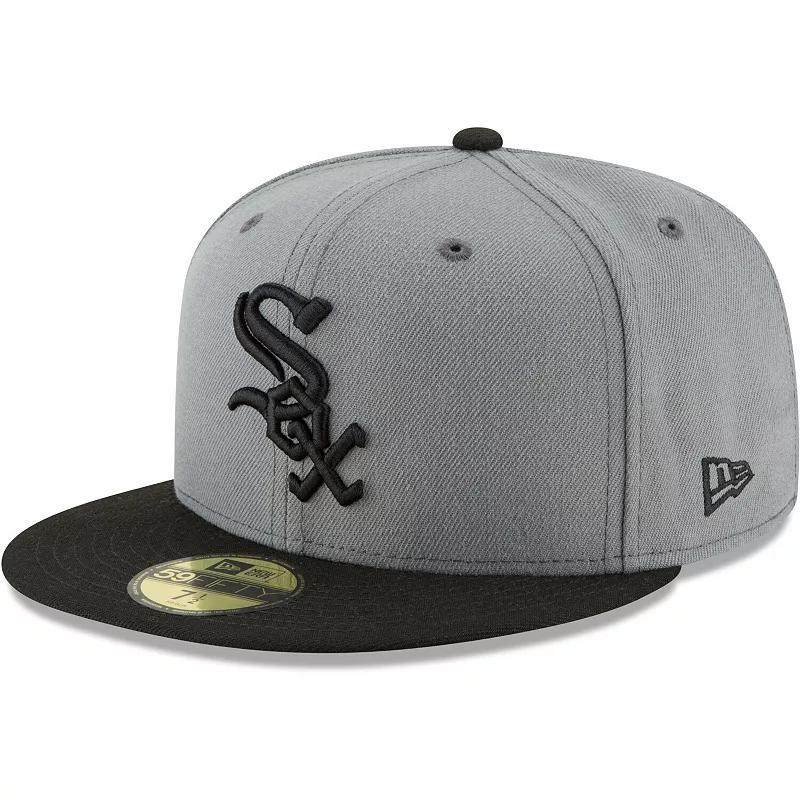 Mens New Era Gray/Black Chicago White Sox Two-Tone 59FIFTY Fitted Hat Product Image