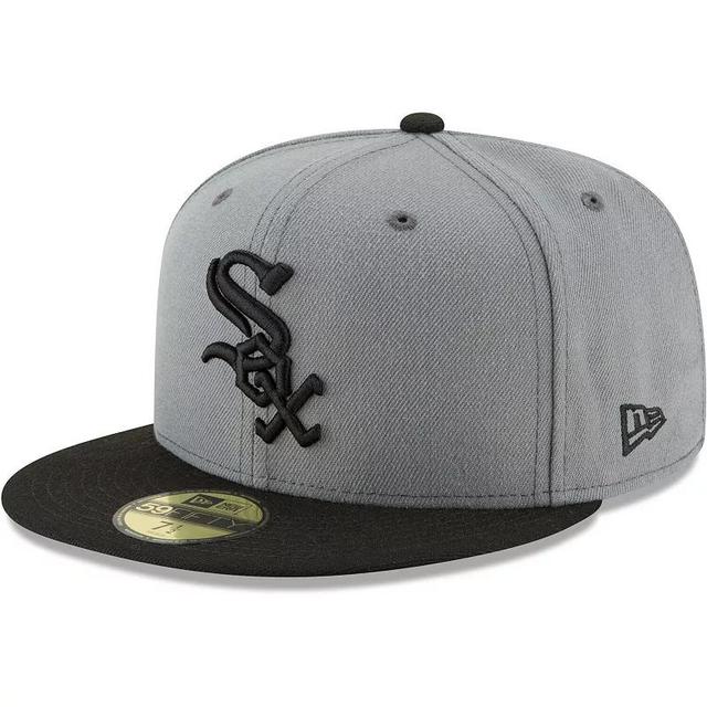 Mens New Era Gray/Black Chicago White Sox Two-Tone 59FIFTY Fitted Hat Product Image