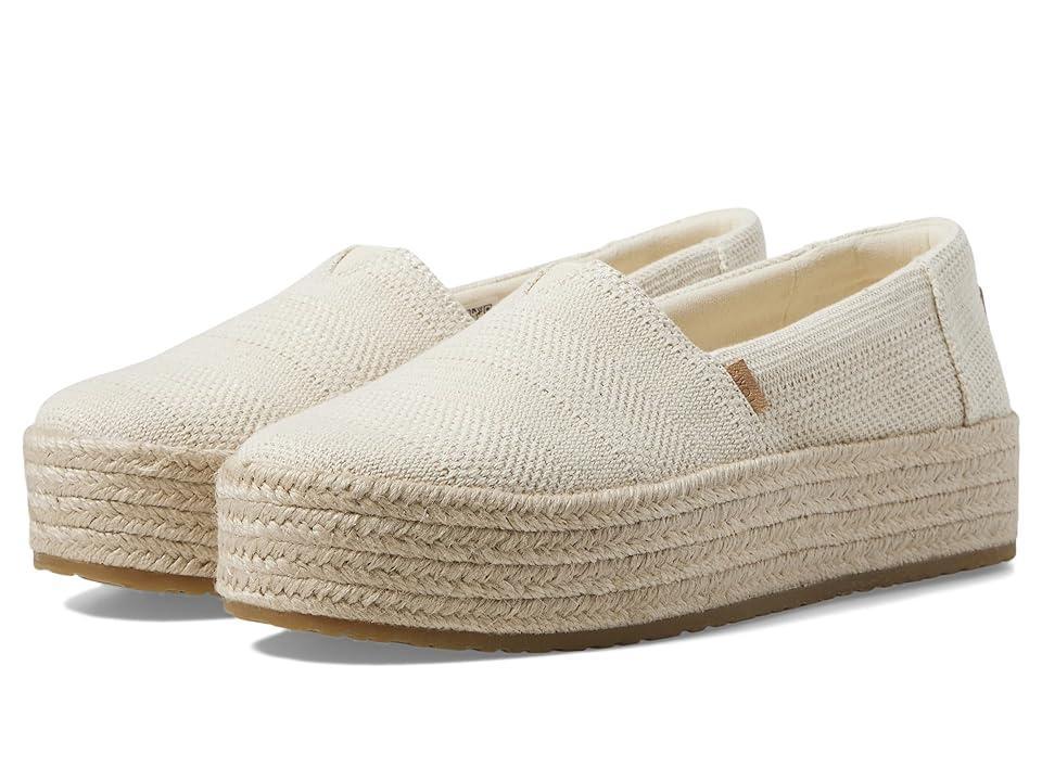 TOMS Valencia (Natural Undyed Metallic Linen Stripe) Women's Shoes Product Image