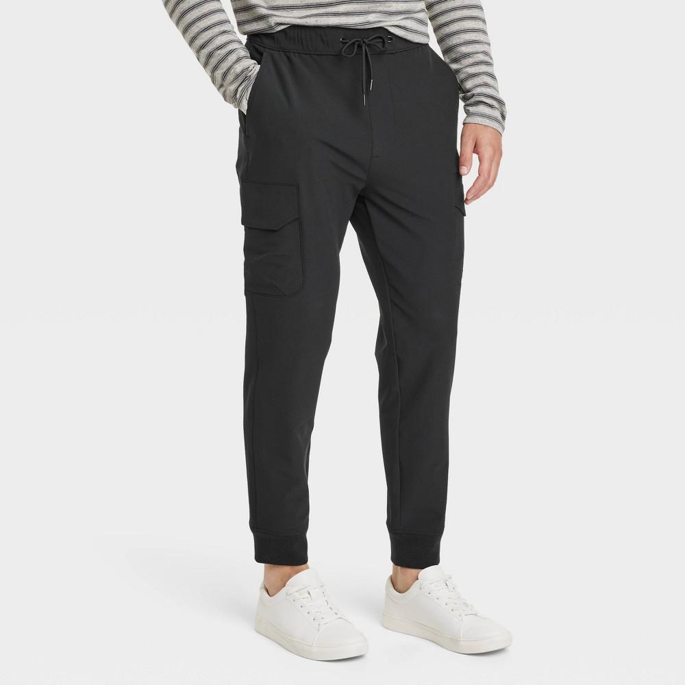 Mens Tapered Tech Cargo Jogger Pants - Goodfellow & Co Black XS Product Image