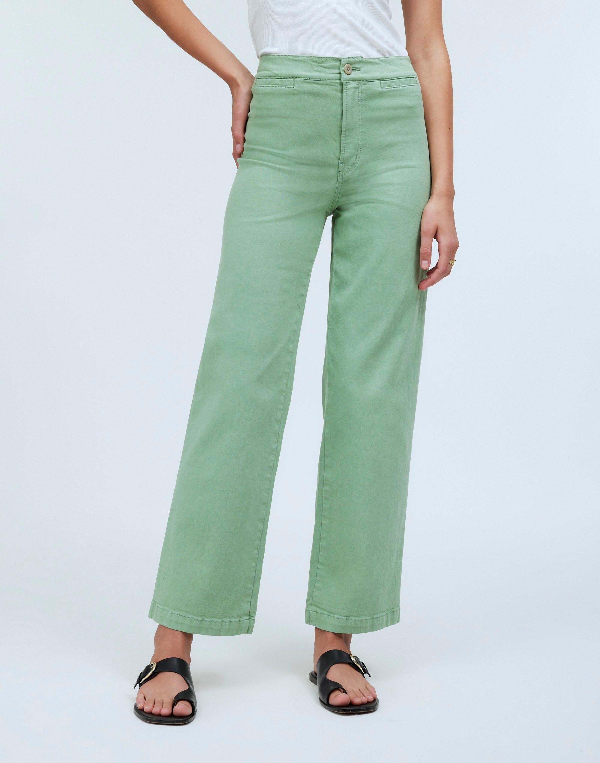 The Petite Emmett Wide-Leg Crop Pant in Garment Dye: Welt Pocket Edition Product Image