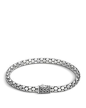 Womens Dot Sterling Silver Slim Bracelet Product Image