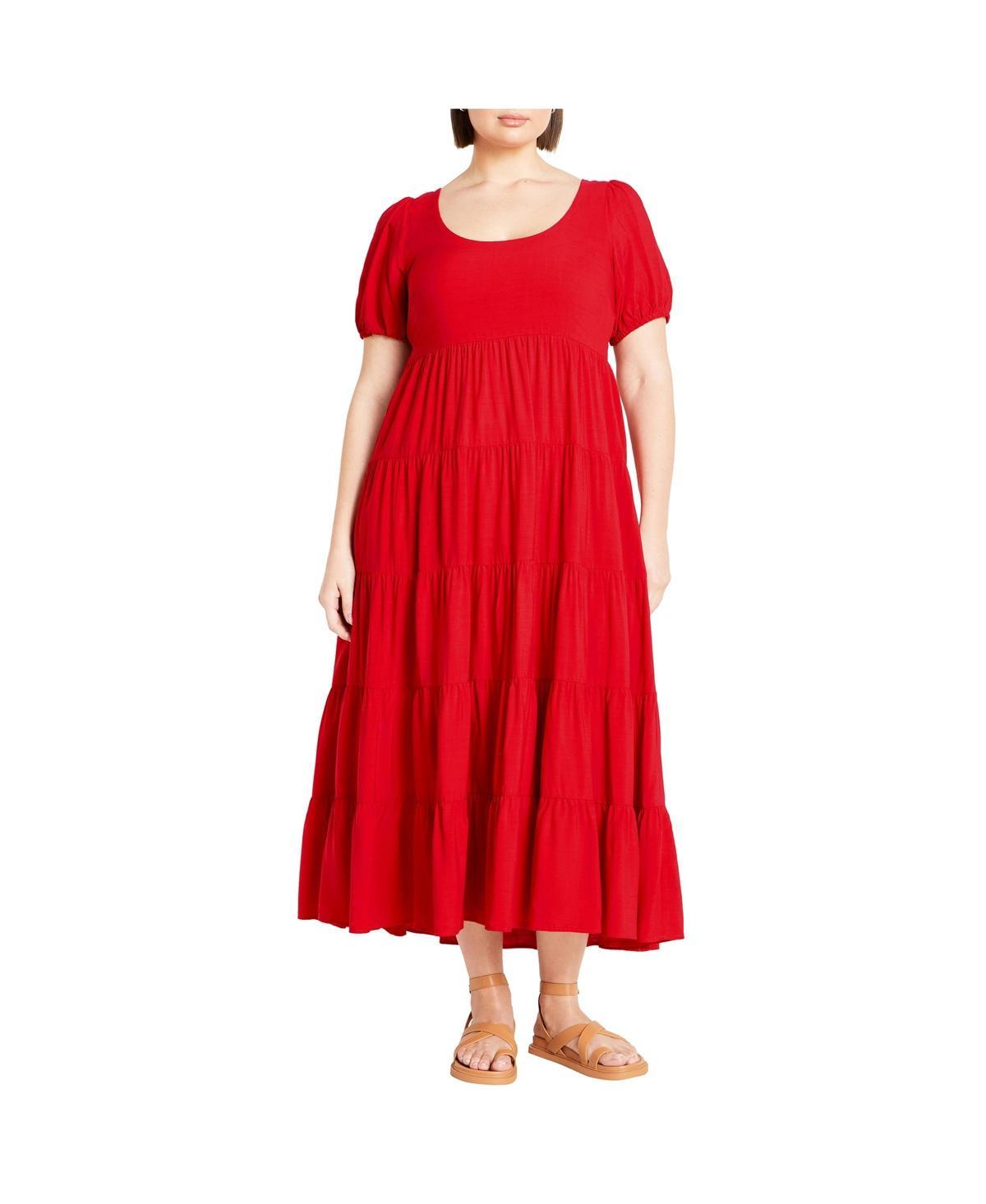 City Chic Womens Mila Plain Dress Product Image