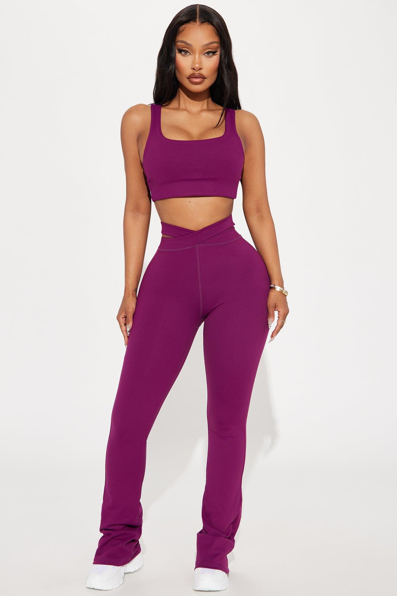 Fire Flow Super Soft Active Yoga Pant - Plum Product Image