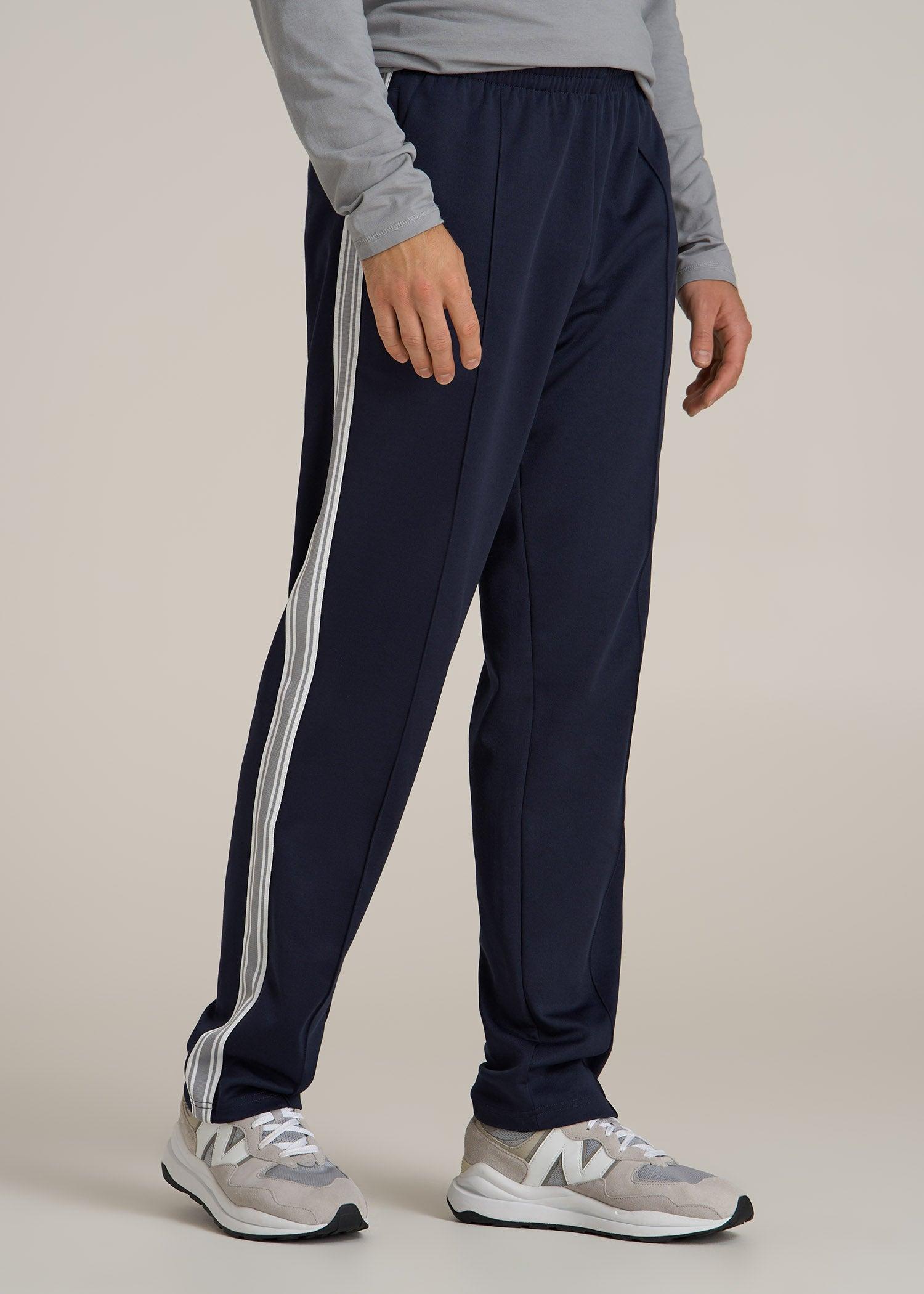 Tricot Track Pants for Tall Men in Evening Blue Product Image