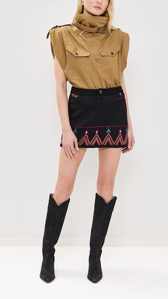 Alix of Bohemia Tessa Wildflower Wool Skirt | Shopbop Product Image