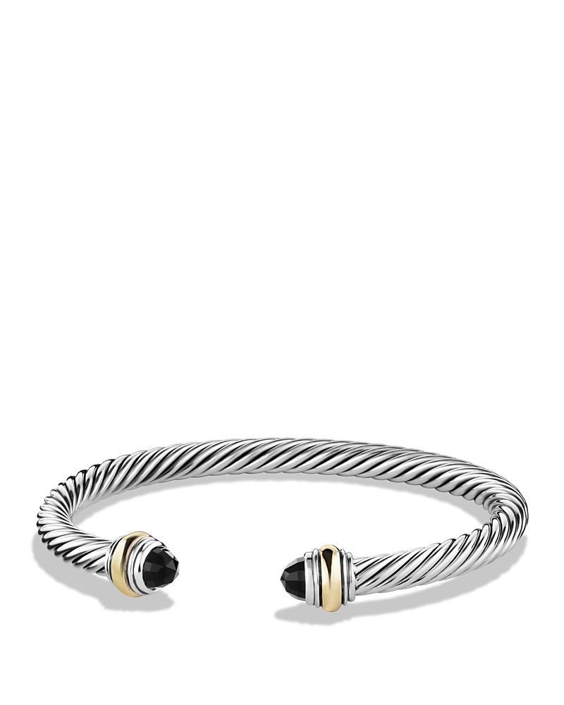 Womens Classic Cable Bracelet In Sterling Silver Product Image