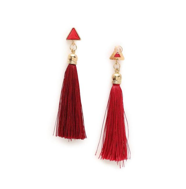 Sohi Womens Tassel Drop Earrings Product Image