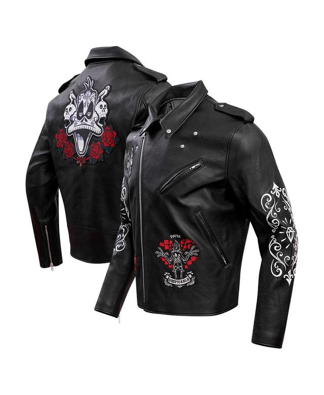 Mens Freeze Max Black Looney Tunes Dispicable Biker Full-Zip Jacket Product Image