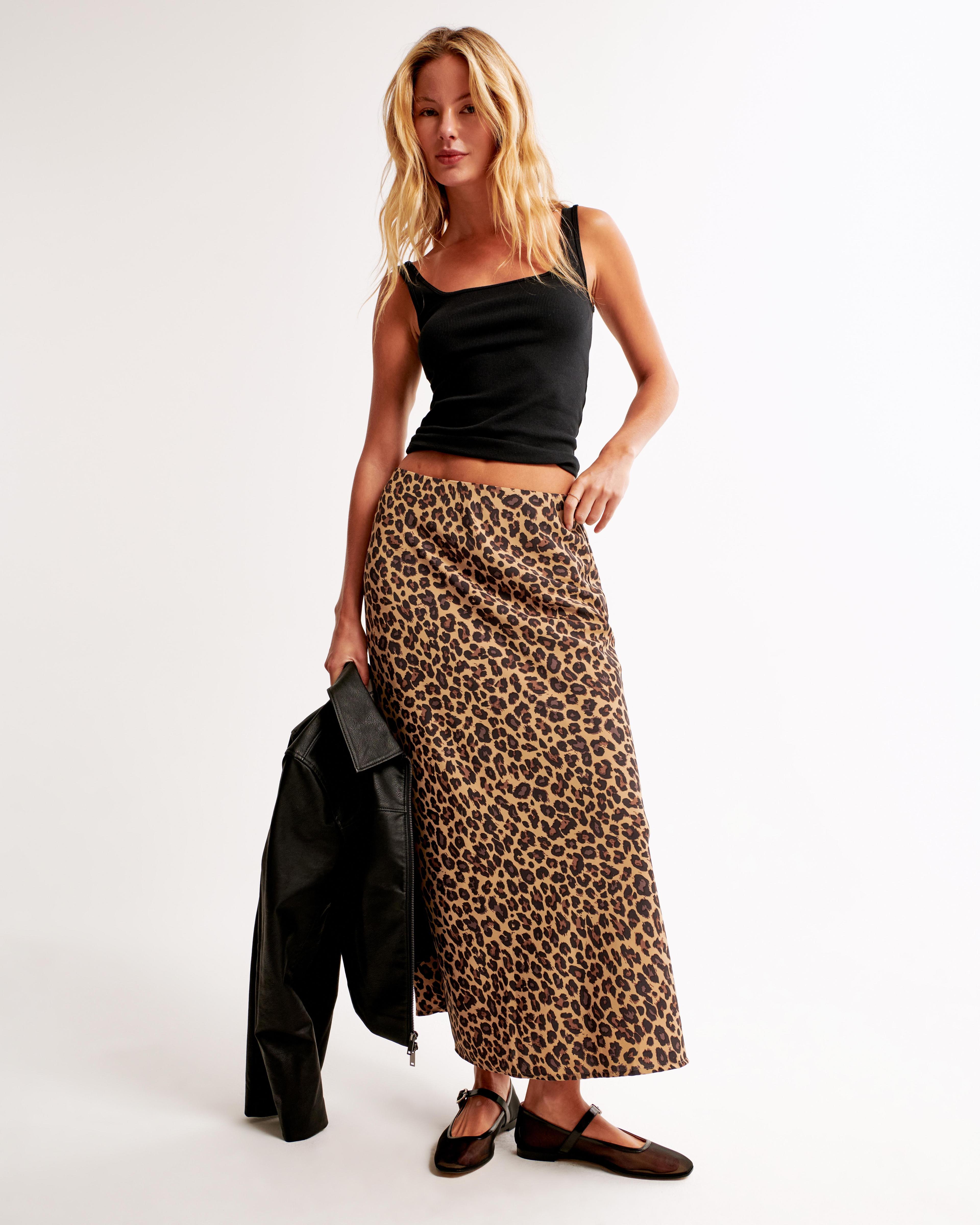 Mid Rise Pattern Maxi Skirt Product Image