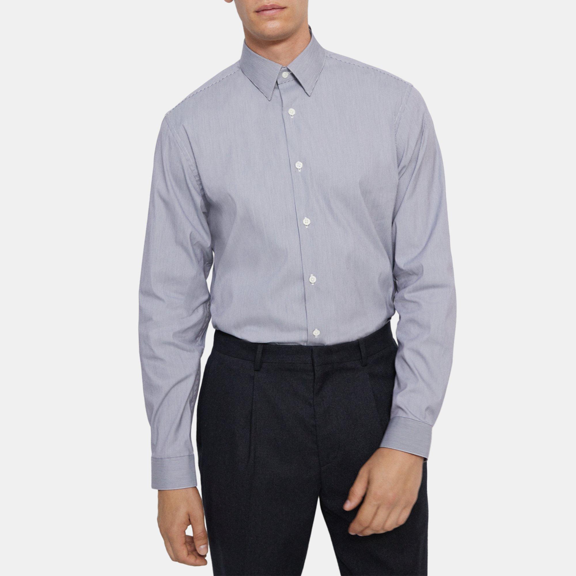 Stretch Cotton Standard-Fit Shirt | Theory Outlet Product Image