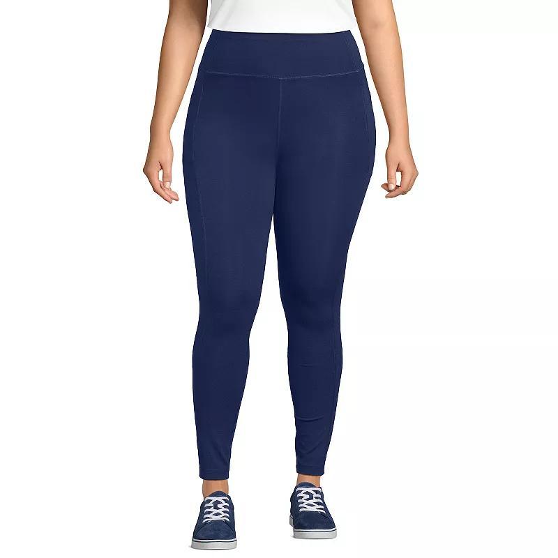 Plus Size Lands End Womens Active High Impact Pocket Leggings Product Image