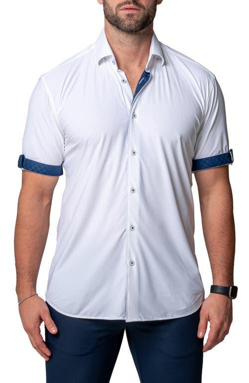 Maceoo Galileo Regular Fit Short Sleeve Button-Up Shirt Product Image