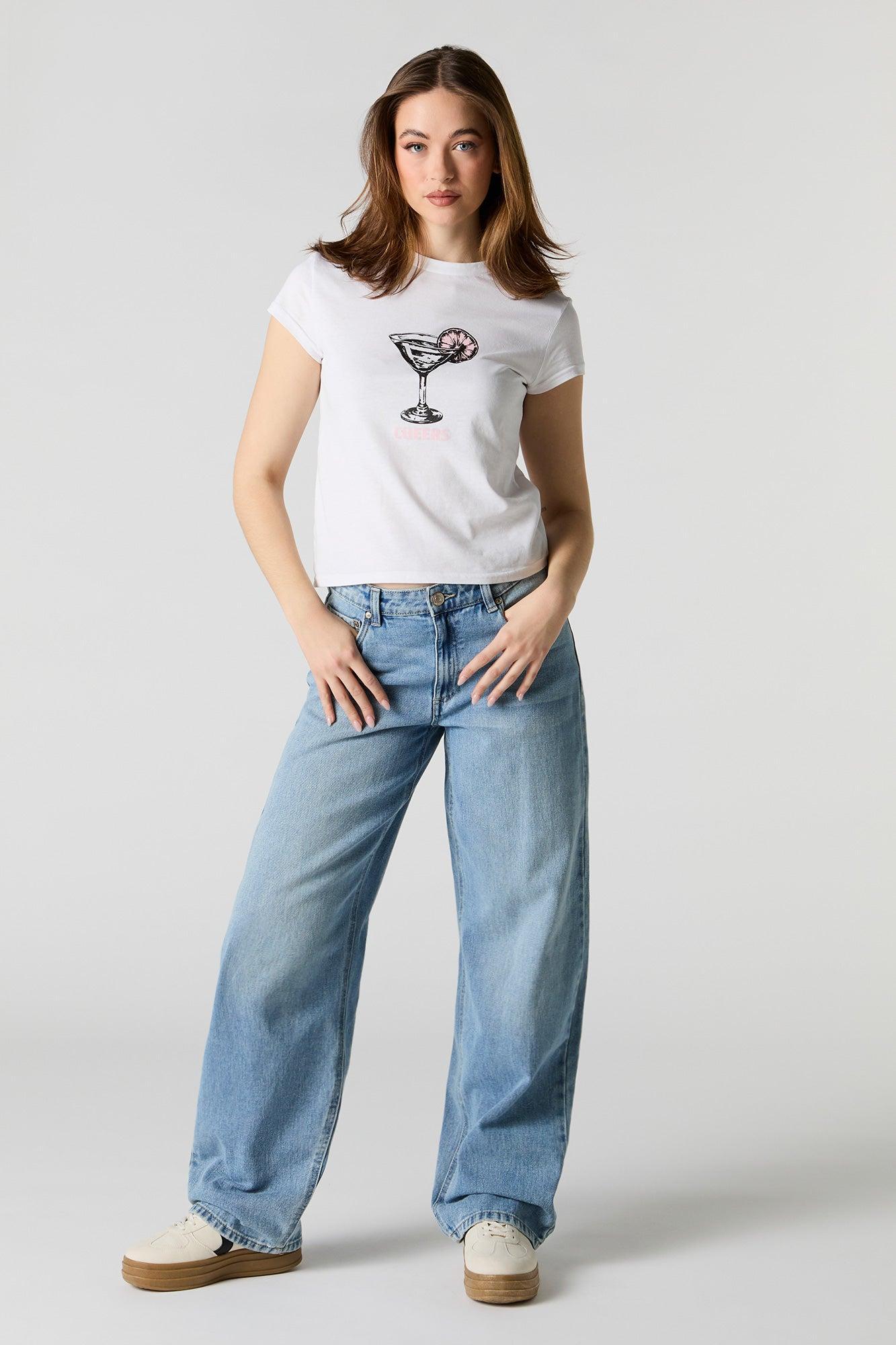 Martini Graphic T-Shirt Female Product Image