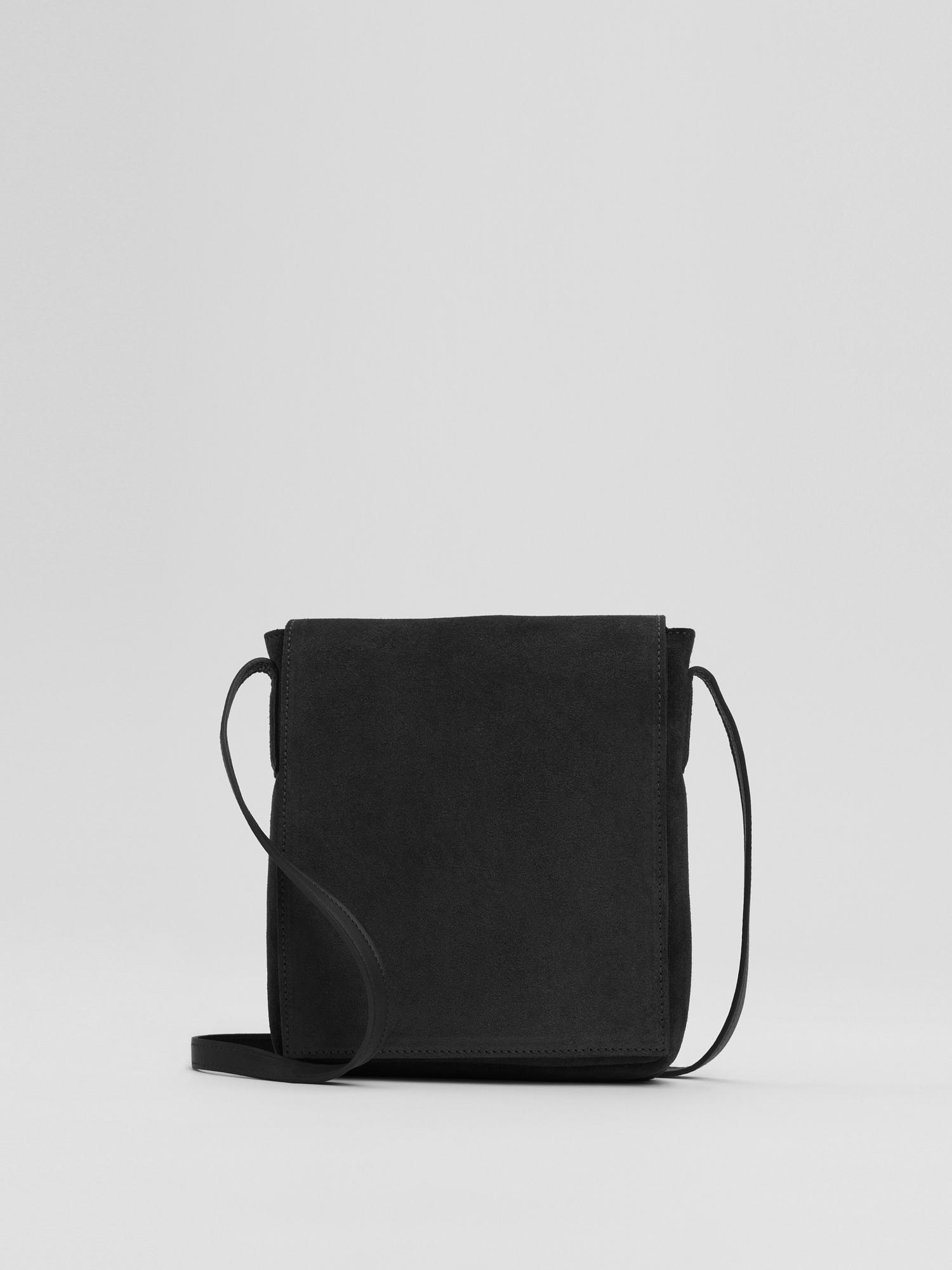 EILEEN FISHER Italian Suede Square Crossbody Bagfemale Product Image