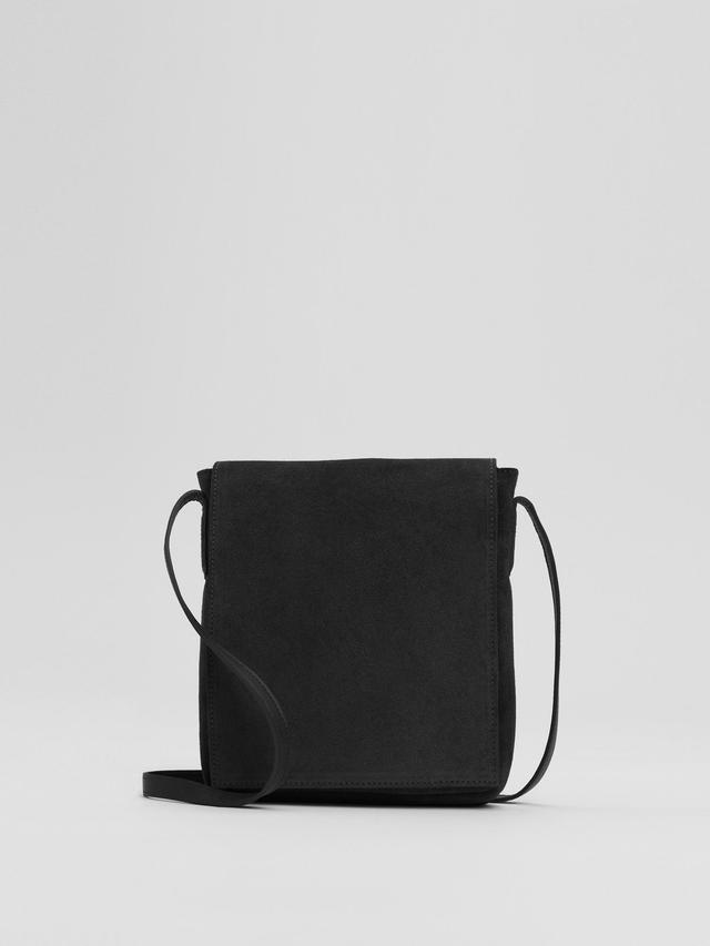 EILEEN FISHER Italian Suede Square Crossbody Bagfemale Product Image