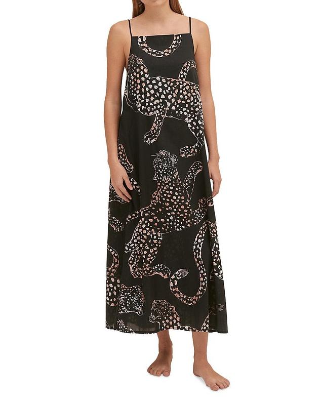 Womens Jag-Print Cotton Nightie Product Image