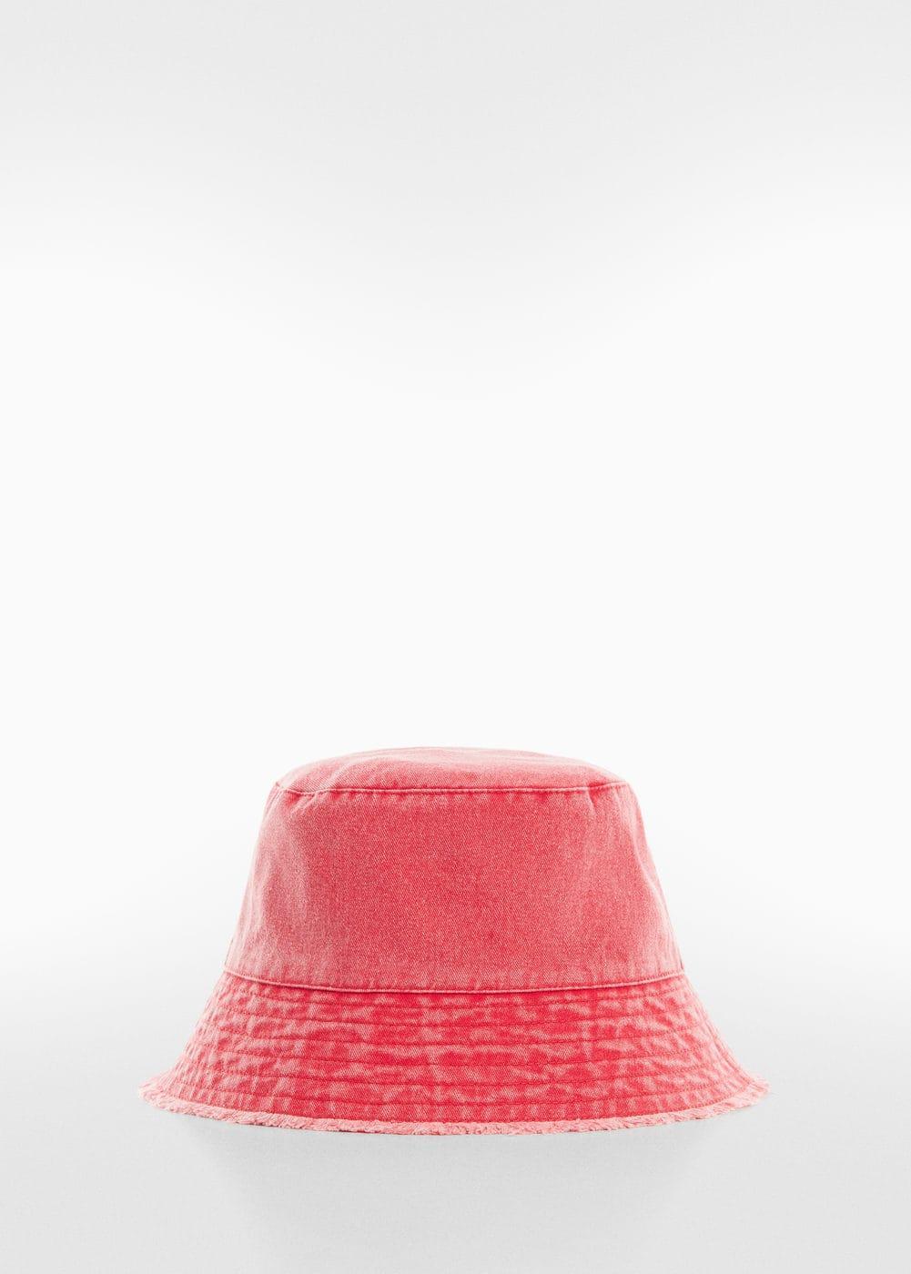 MANGO - Frayed bucket hat - One size - Women Product Image