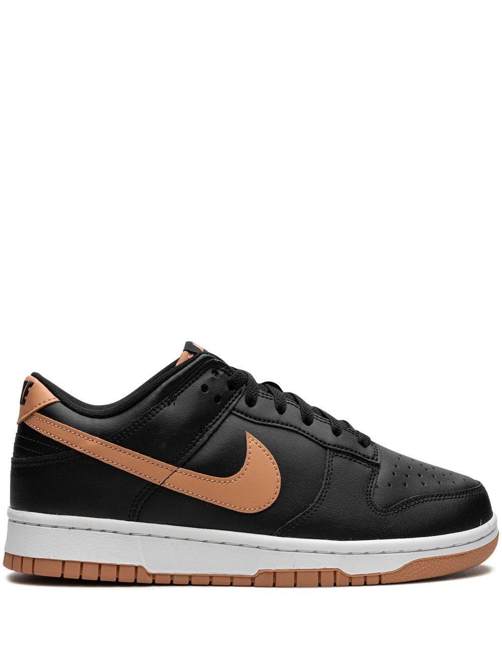 NIKE Dunk Low "black/amber Brown" Sneakers Product Image