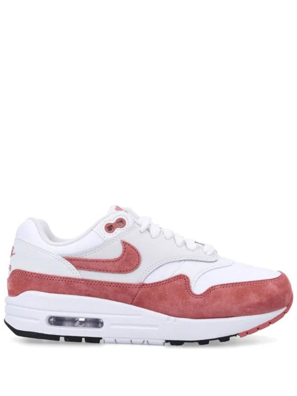 NIKE Air Max 1 Sneakers In White And Pink Product Image