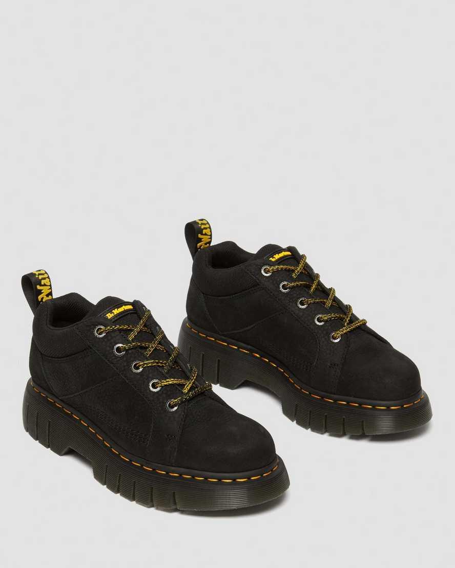 DR MARTENS Woodard Tumbled Nubuck Leather Low Casual Boots Product Image