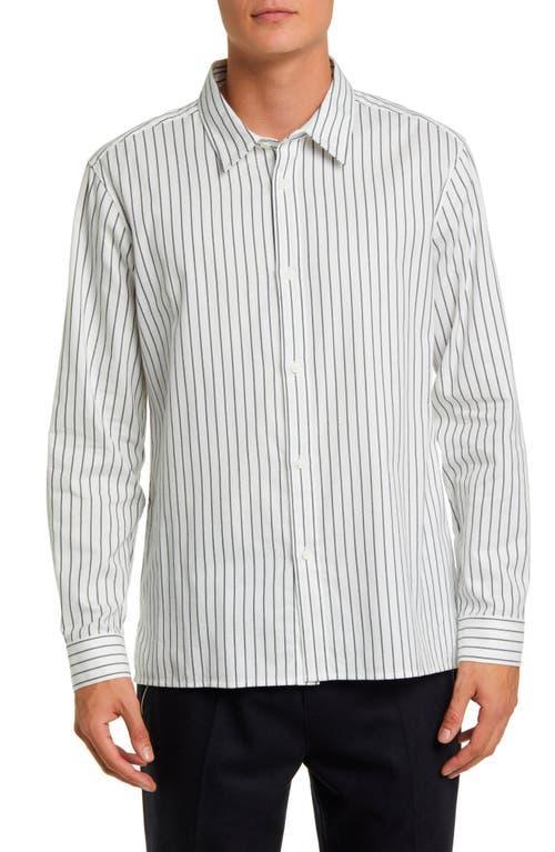 Mens Classic Striped Button-Down Shirt Product Image