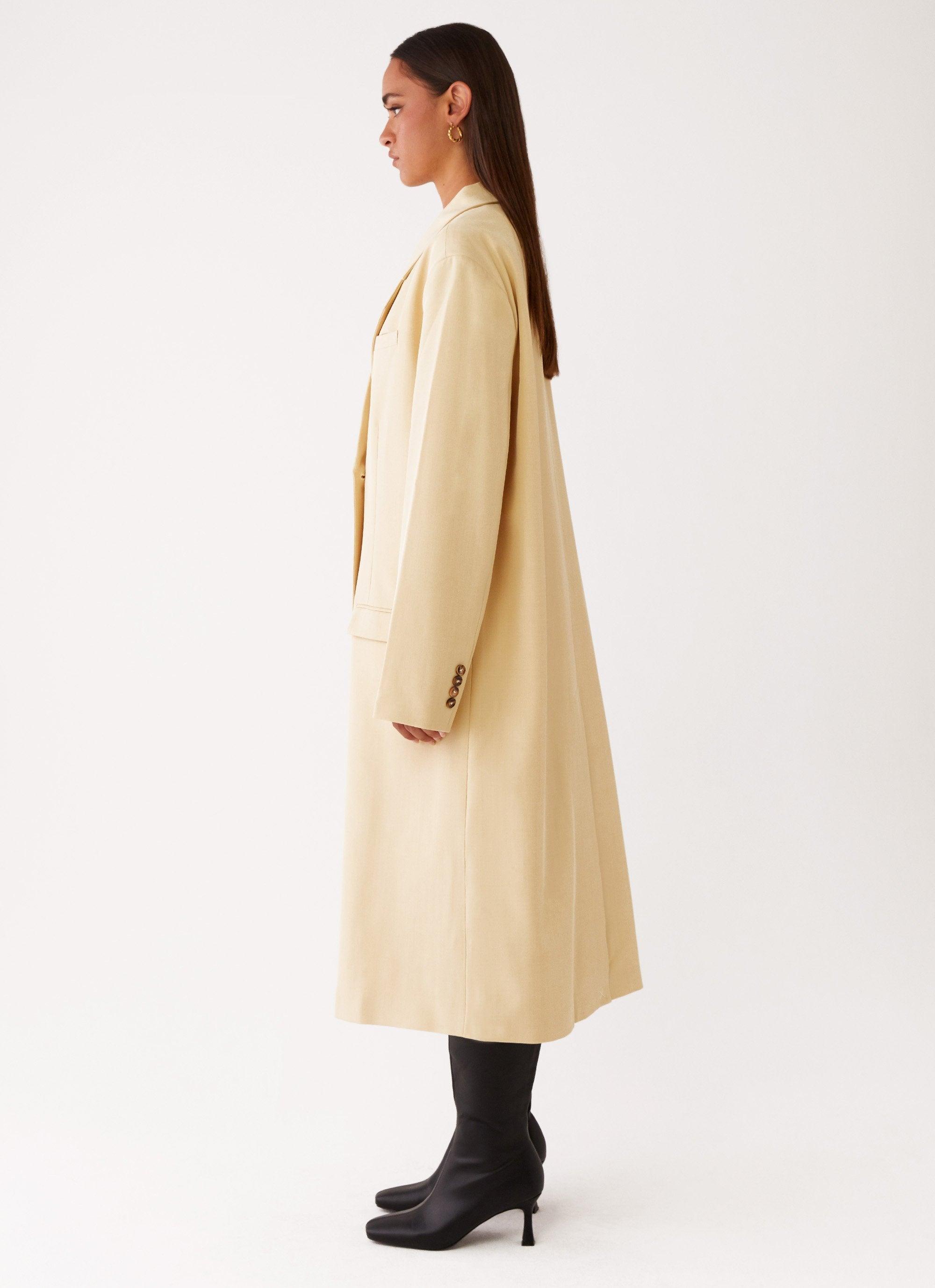 Stockholm Oversized Coat - Butter Product Image