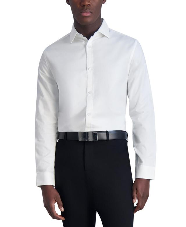 Karl Lagerfeld Paris Mens Slim-Fit Jacquard Woven Shirt Product Image