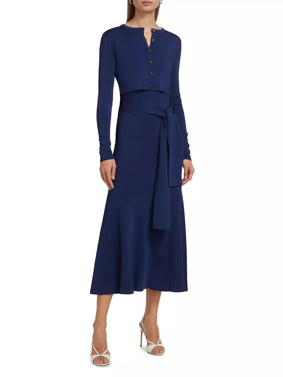 Jacqueline Godet Tie-Front Dress Product Image