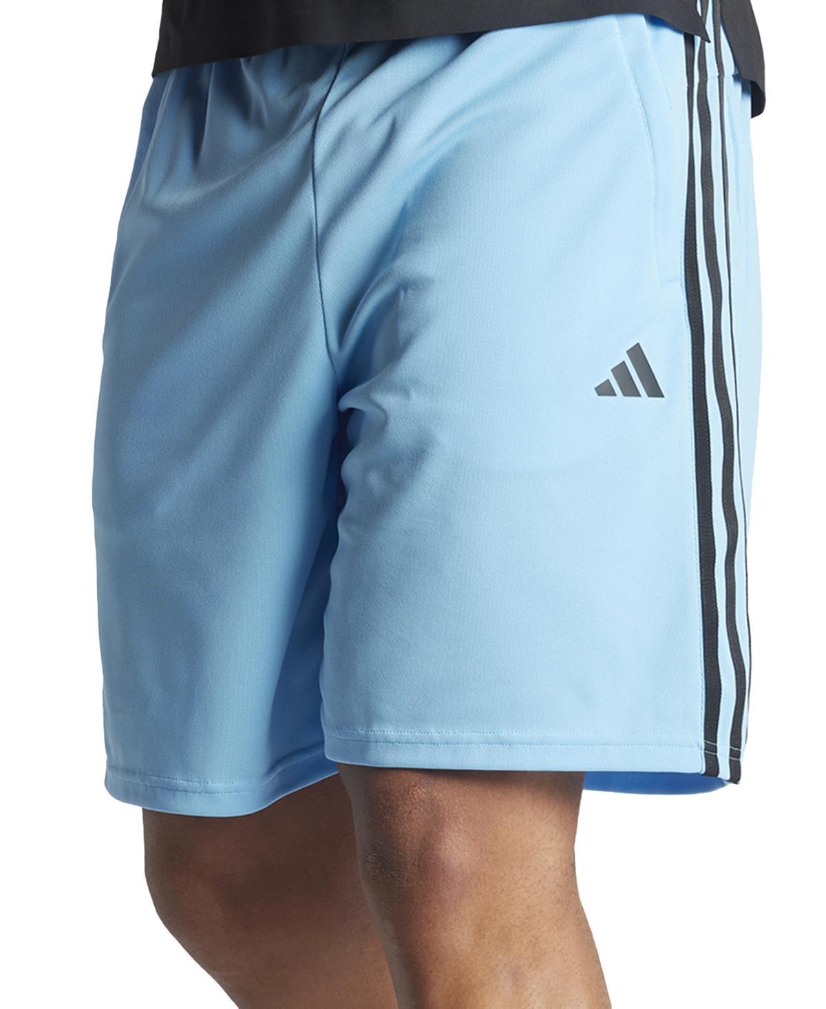 adidas Mens Train Essentials Classic-Fit Aeroready 3-Stripes 10 Training Shorts - Brite Orange Red Product Image