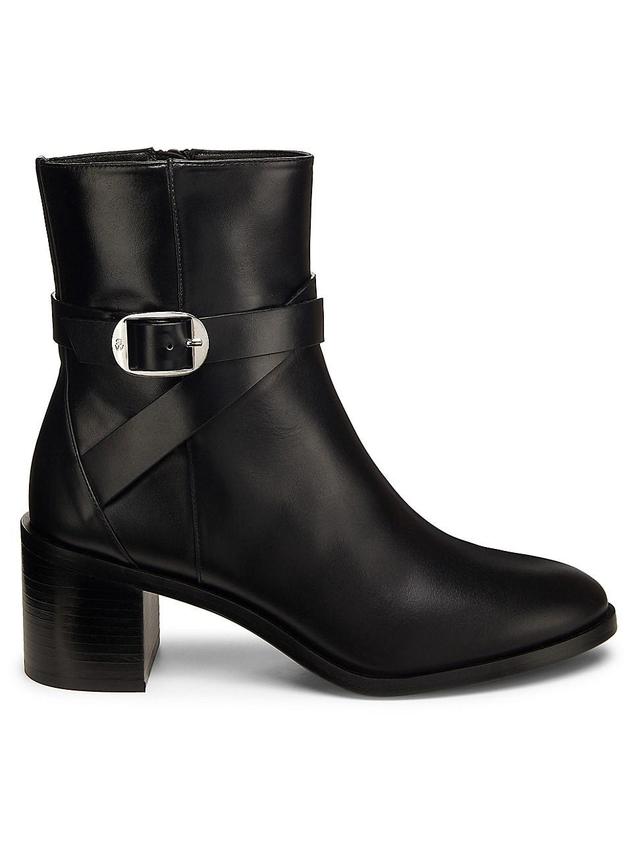 Womens Esme Belted 60MM Leather Booties Product Image