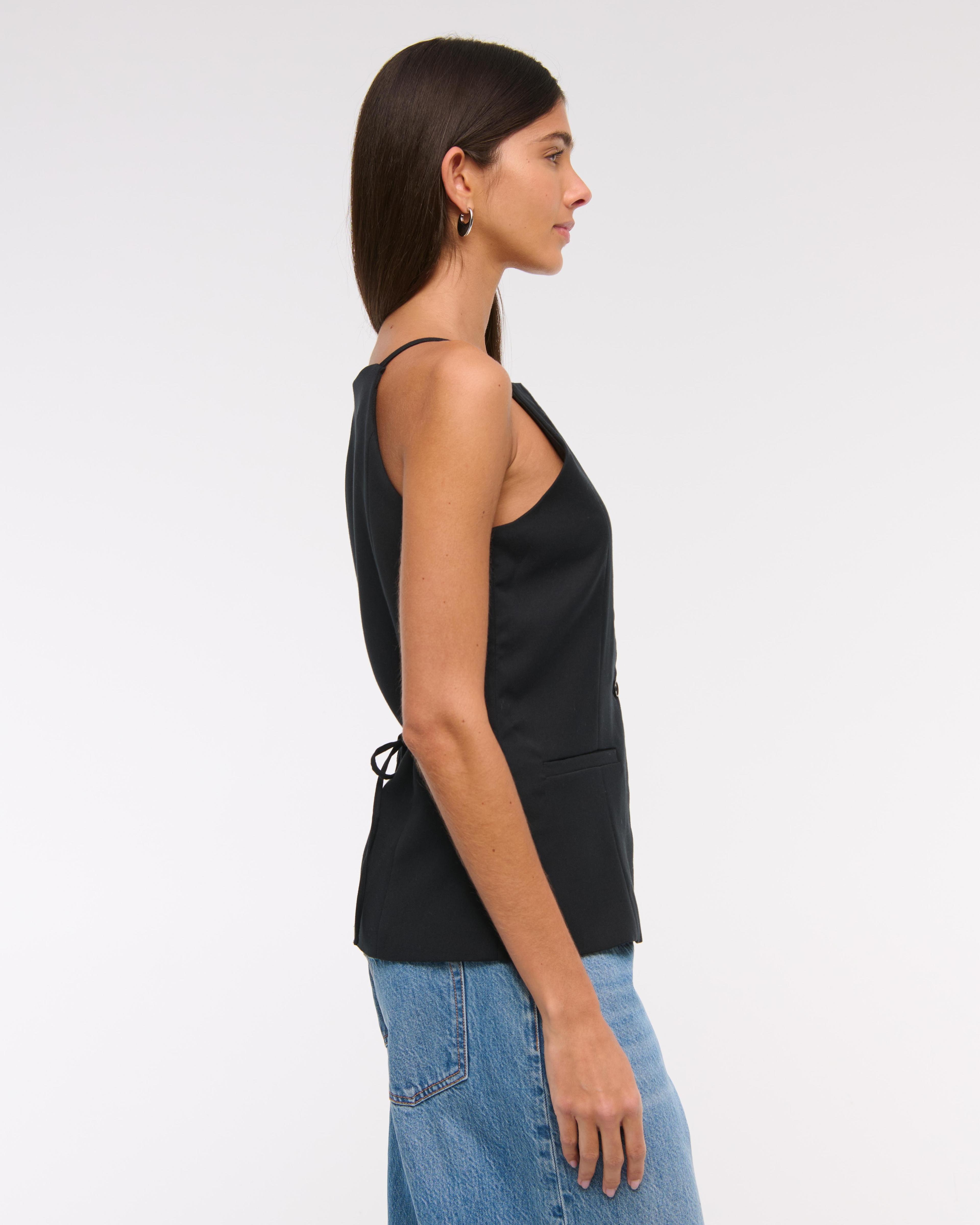 High-Neck Suiting Vest Product Image