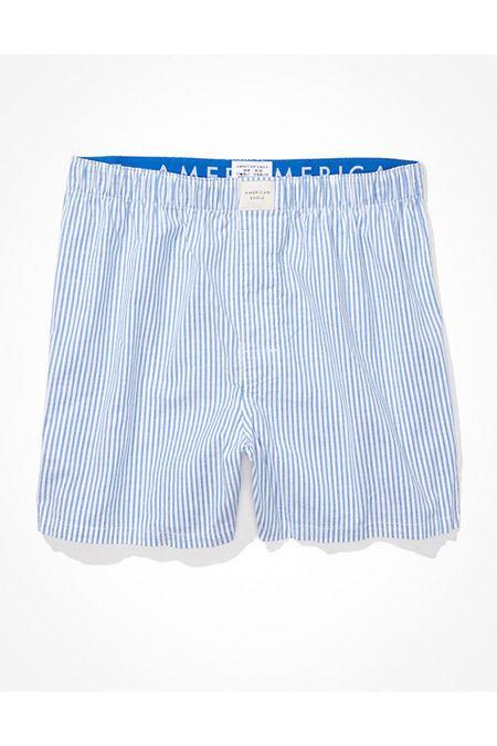 AEO Striped Stretch Boxer Short Men's Classic Blue XS Product Image