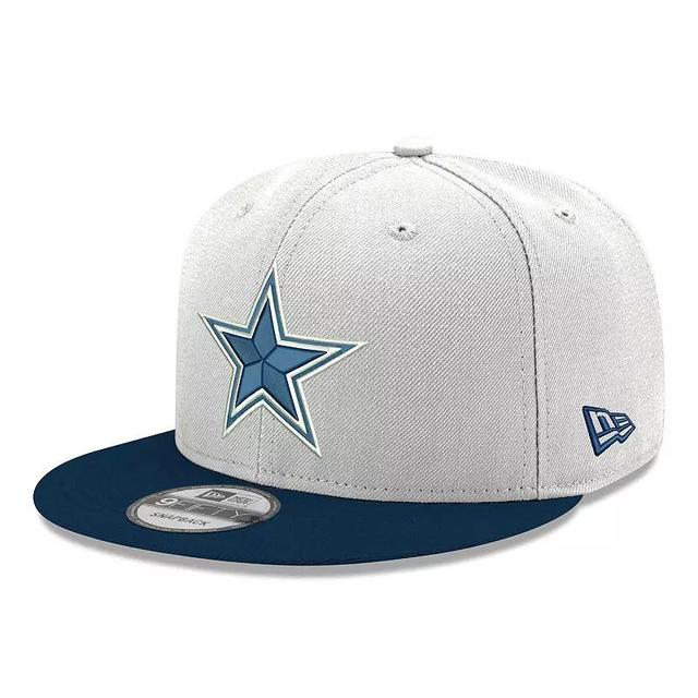 Mens New Era White Dallas Cowboys 2-Tone Ii 9FIFTY Snapback Hat - White Product Image