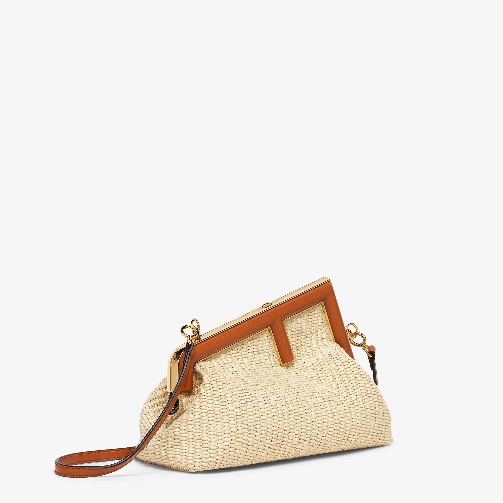 Fendi First SmallNatural straw bag Product Image