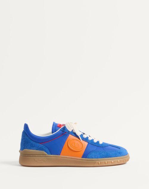 UPVILLAGE LOW TOP SNEAKER IN CRUST LEATHER AND NYLON Product Image