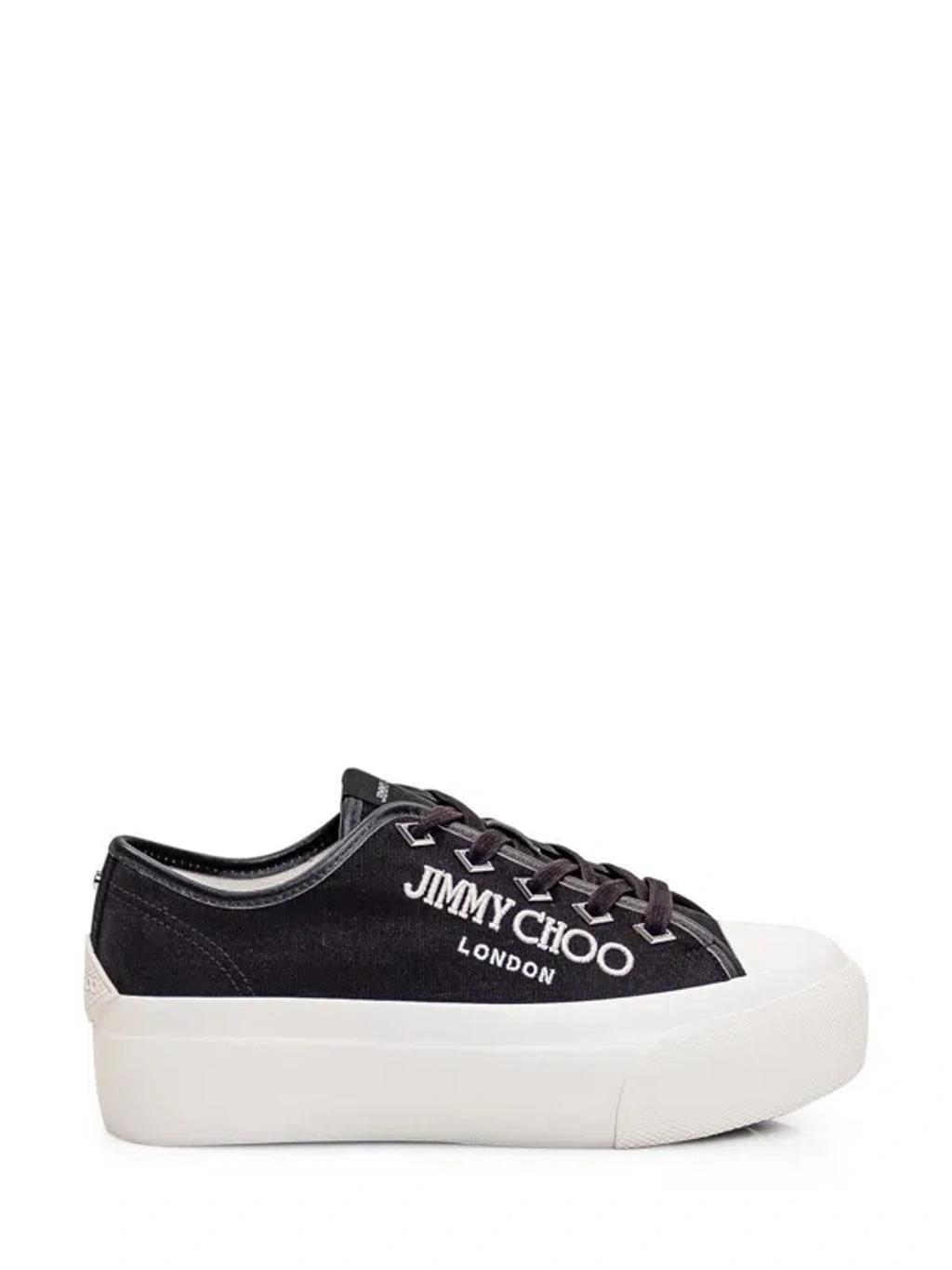 JIMMY CHOO Palma Maxi Sneakers In X Black/latte Product Image