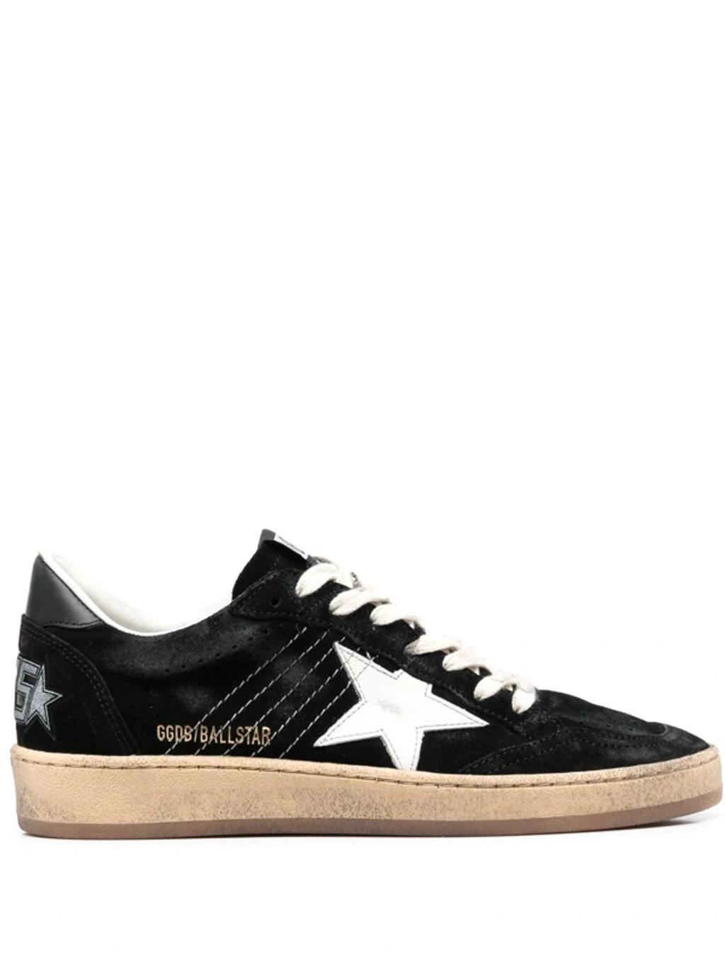 Ballstar Suede Low-top Sneakers In Black Product Image