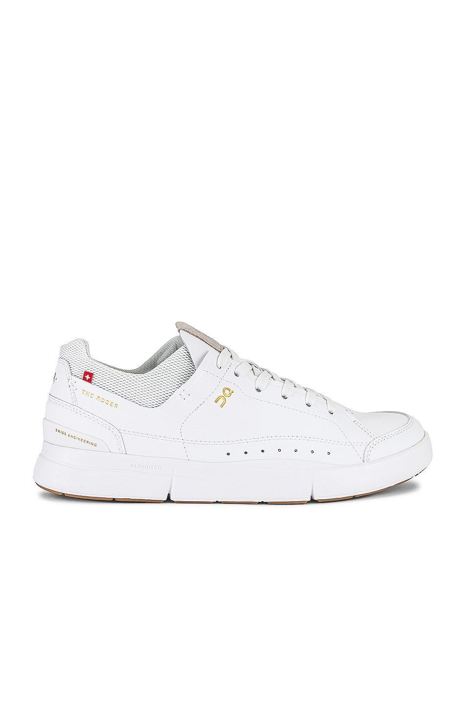 On The Roger Centere Court in White & Gum - White. Size 7 (also in ). Product Image