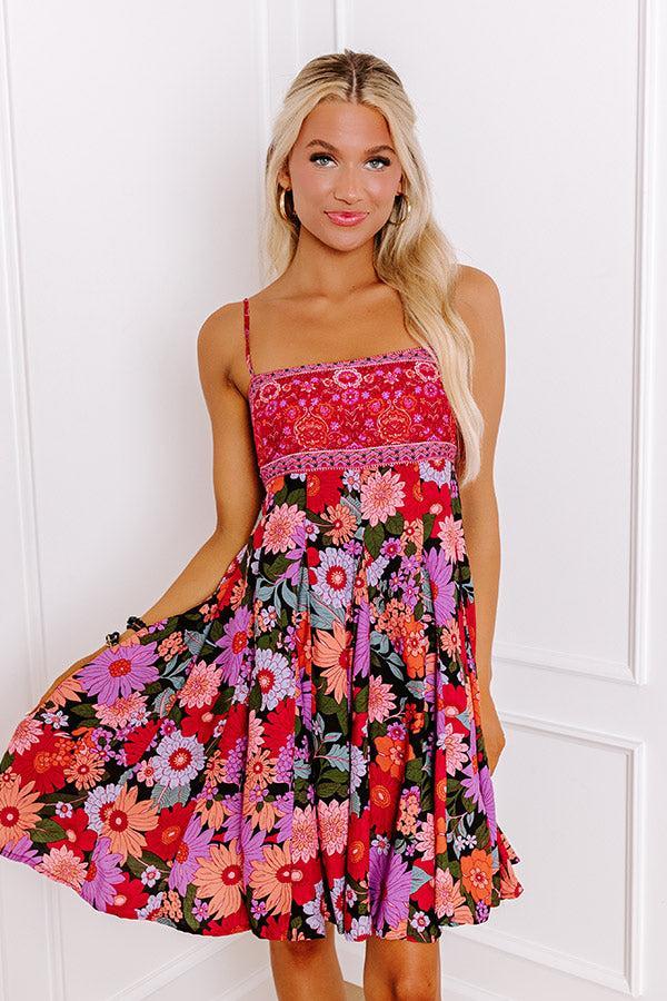 Cutie On The Cruise Floral Mini Dress Product Image