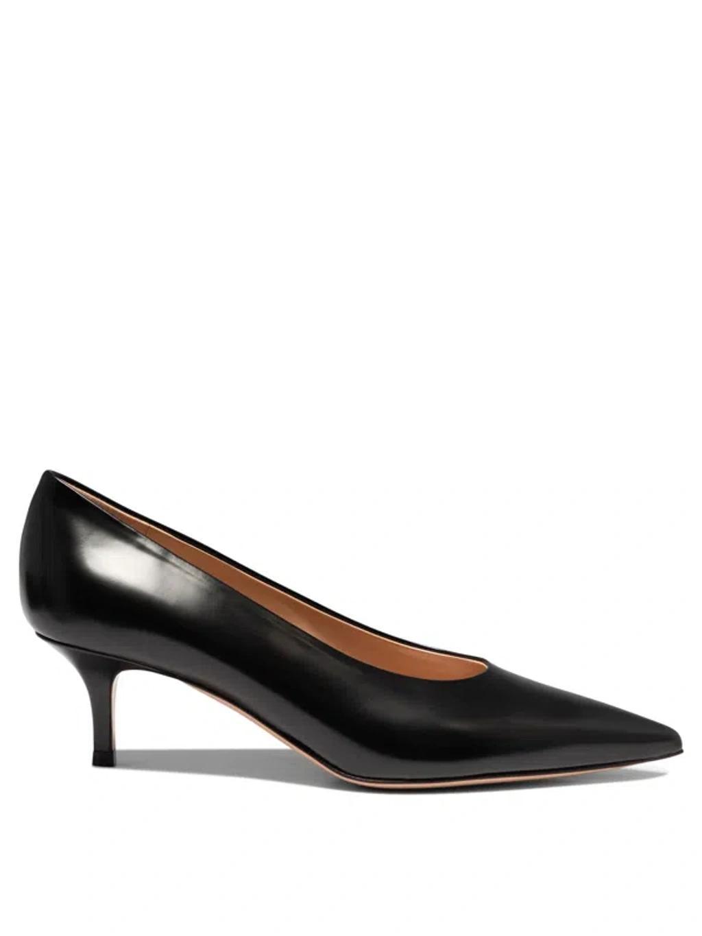 GIANVITO ROSSI Tokio Calfskin Kitten-heel Pumps In Black Product Image