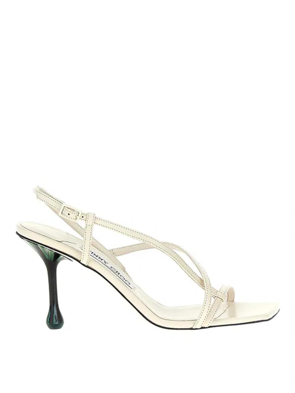 JIMMY CHOO Etana Sandals In White Product Image