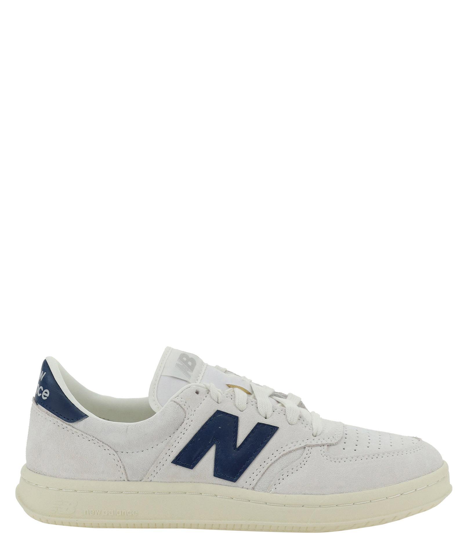 NEW BALANCE Perforated Leather Sneakers Rubber Sole In White Product Image